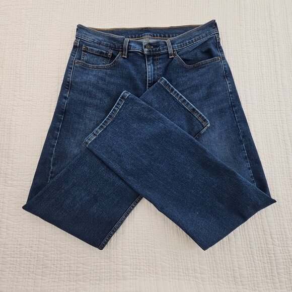 Levi's 506 Jeans Men's 33x32 Medium Wash Comfort Stretch Straight Leg Mid-Rise - Picture 3 of 16